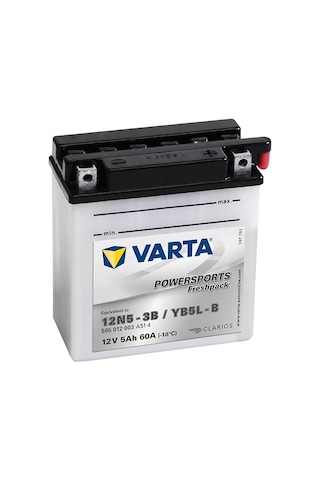 Varta Yb5l-b (12n5-3b) 12v 5ah Motosiklet Aküsü Varta Yb5l-b (12n5-3b) 12v 5ah Motosiklet Aküsü