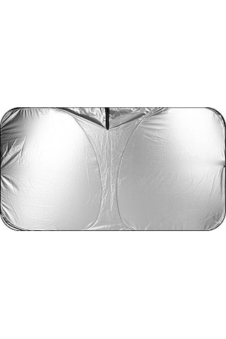 Ximistore9 Titanium Gümüş Araç Güneş Engelleyici, Evrensel Kullanım, 140x70 Cm Küçük Boy, Isı Ve Güneşten Koruma