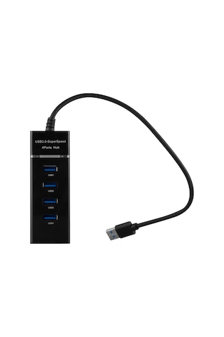 4 Bağlantı Noktası Usb 3.0 Çoklu Araç Yürüyüşü Usb Hub Fişi Ve Usb Fişi, Soket Ve Güç Kaynağı İle Oynatın