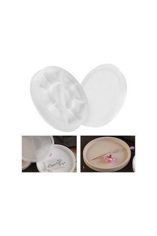 Silikon Tepsi Kalıbı Yuvarlak Dıy Reçine Yuvarlak Tepsi Kalıbı Silikon Kalıplar