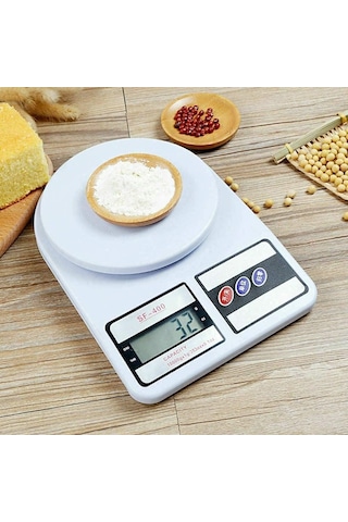 Dijital Mutfak Tartısı 10 Kg / 1g Hassasiyet Dara Özellikli, 5 Birim Destekli Elektronik Mutfak Terazisi Otomatik Kapanma Aşırı Yük Uyarılı A++ Enerji Sınıfı Açık Bej