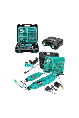 Steiner Alman 460 Watt 352 Parça 60.000 Rpm 6 Kademe Devir Ayarlı Hobi Gravür Seti Mini Taşlama Makinesi