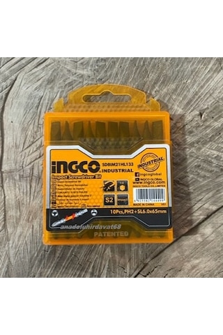 İngco PH2 Sac Vida Ucu Yıldız Bits Uç Cobalt Çelik Düz Vida Sıkma Ucu 10 Adet
