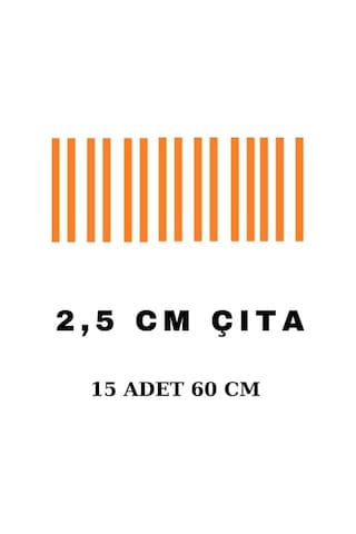 Tek Şerit Tasarım Boyanabilir Çıta Hazır Kesim Anka135