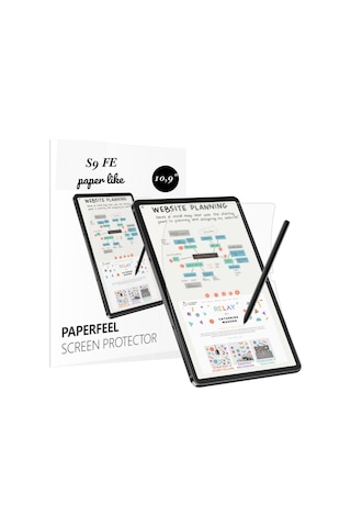 Galaxy Tab S9 Fe Sm-x510 Uyumlu Gerçek Kağıt Hissi Parlama Önleyici Paper Like Ekran Koruyucu