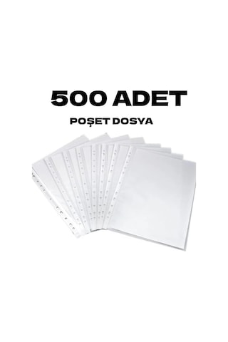 Nistabolje 500 Adet A4 Şeffaf Dosya Föy Poşet Dosya Diğer