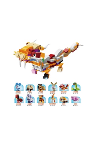 Kızılkaya Bricks Hayvanlar 12in1 232 Parça Sm198c