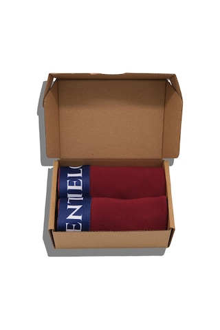 Cielo Venti Night Collection 2'li Organik Pamuk Erkek Boxer Bordo