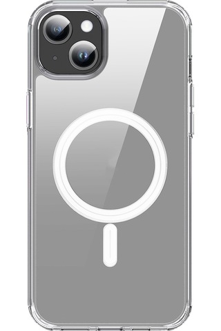 Novstrap Apple Uyumlu iPhone 15 İle Kılıf Şeffaf Magsafe Kamera Korumalı Çıkıntılı Kapak
