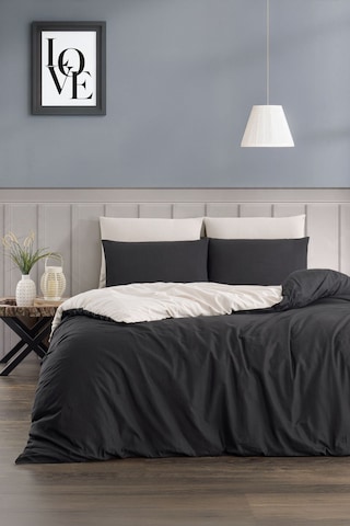 Veramoni Soft Dreams Soft Dreams Çift Kişilik Pamuklu Desenli Nevresim Takımı - Siyah-bej