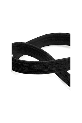 Siyah 20 Mm 5 Mt Dayanıklı Sert Yassı Elastik Şerit Lastik