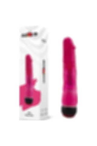 Truva Shop Crazy Bull Titreşimli 18 CM Kırmızı Jel Anal ve Vajinal Vibratör