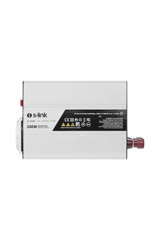S-link 200w Dc12v-ac230v Çakmaktan Power Inverter