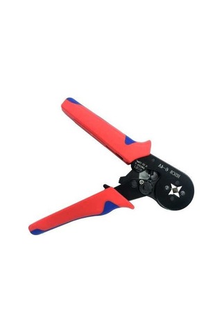 Moly Kablo Uçları İçin Ratchetlu Pres Aleti 0.25-10mm² - Dürtü & Boru Terminal, Enerji Tasarruflu, Güvenli Kilitli Kırmızı Kırmızı