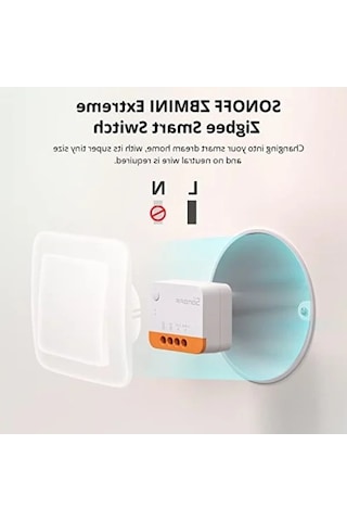 İki Yönlü Kablosuz Akıllı Anahtar - Nötr Kablo Gerektirmeyen, 6a/1440w 0,25 mm² / 0.34 mm²