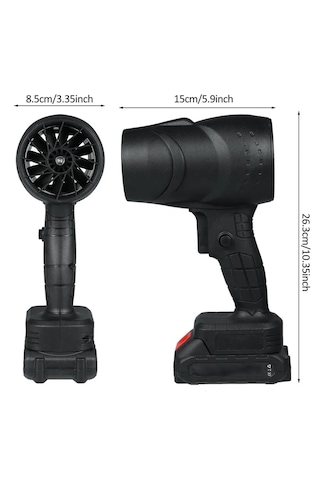 Prohummer PH317 36 V 5 Ah Kömürsüz Çift Akülü Hava Üfleme Makinesi Siyah