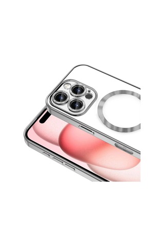 Zore Apple Uyumlu iPhone 16 Pro Kılıf Kamera Korumalı Magsafe Wireless Şarj Özellikli Demre Ka Rose Gold