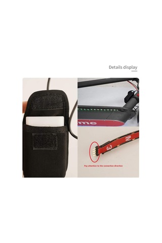 Mı Scooter Aksesuarları, Hapo Renkli Katlanabilir Led Şerit Işık Şasi Dekoratif Lamba Xiaomi Mijia M365 / M365 Pro Electric Scooter Altın