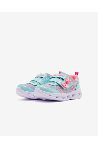 Skechers Heart Lıghts Küçük Kız Çocuk Yeşil Işıklı Spor Ayakkabı 303258n Mtmt Yeşil