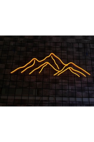 Twins Led Dağ Pleksi Neon Tabela Turuncu Model:model:16323366 Turuncu