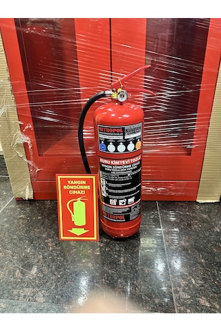 6 Kg Abc Kkt Tozlu Yeni Yangın Söndürme Cihazı Dört Yıl Garantili 6 Kg Abc Kkt Tozlu Yeni Yangın Söndürme Cihazı Dört Yıl Garantili