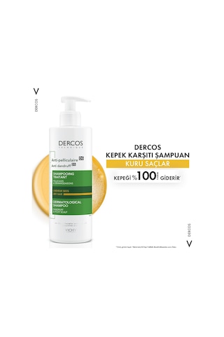 Vichy Dercos Anti-Dandruff Kuru Saçlar İçin Kepek Karşıtı Şampuan 390 ML