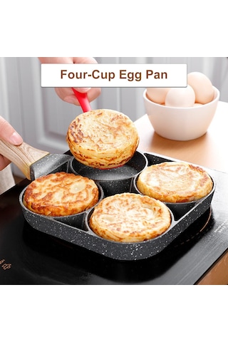 Dört Bölmeli Yumurta Kızartma Tavası Koyu Gri Diğer