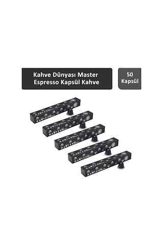 Kahve Dünyası 9 Master Espresso Kapsül Kahve 5 x 10 Kapsül