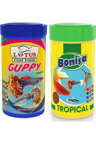 Guppy Granulat 2x250ml Tropial  Balık Yemi