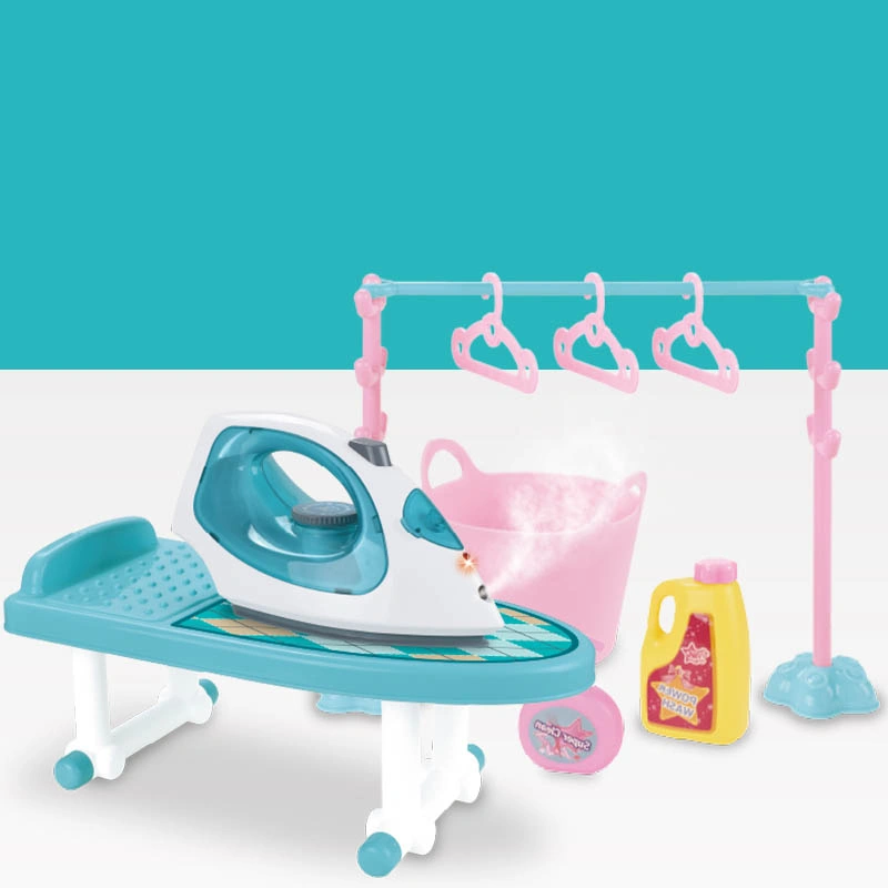 Sesli Işıklı Pilli Masalı Evcilik Eğitici Oyuncak Ütü Seti