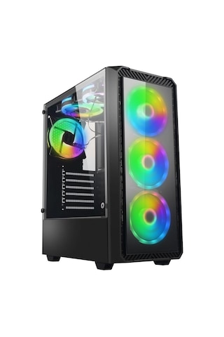 Xaser XSR735 i5-3470 16 GB 512 GB SSD 4 GB RX550 24" Free Dos Masaüstü Oyuncu Bilgisayarı