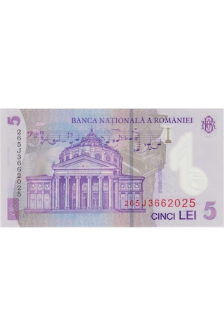 Romanya 5 Ley 2026 Polymer Çil.