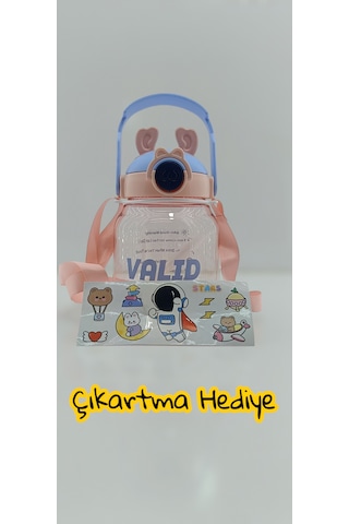 Relaxion Hediyeli, İthal Lüx Kulaklı Beyaz -sarı Matara/suluk 1100 Ml 446 Beyaz - Sarı