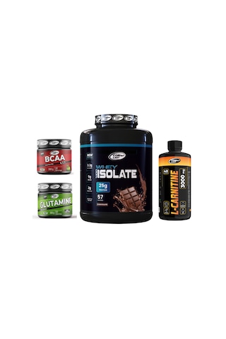 Maksimum Gelişim Paketi Isolate Whey Protein 2000 Gr Çikolata / 300 Gr Bcaa / 300 Gr Glutamıne / L-carnıtıne 3000mg Yeşil Elma