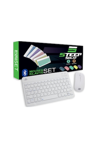 Steep Solid Magic Şarjlı Bluetooth Klavye - Mouse Set