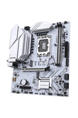 Colorful Battle-AX B760M-G Beyaz WIFI DDR5 7600 MHz mATX Gaming Anakart