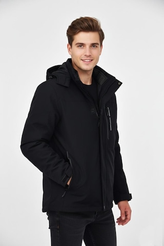 Dynamo Erkek Kapüşonlu Spor Mont 2 Parça Regular Fit 3361 Bgl-st04901 Siyah