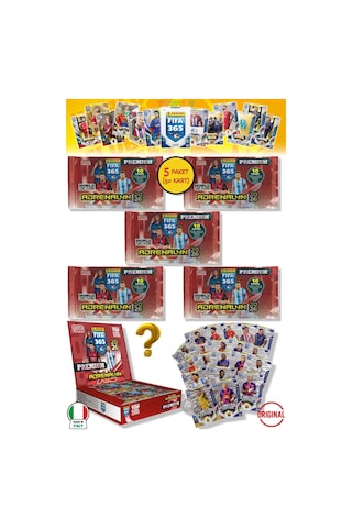 Panini Fifa 2026 Premium 5 Paket - 50 Kart 30 Core 5 Fans 5 Power 5 Jewel 5 Limited Edition