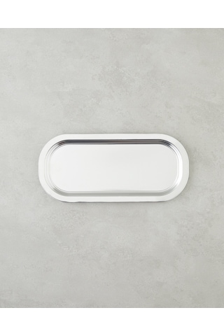 English Home Emma Metal Tepsi 16x35 Cm Silver
