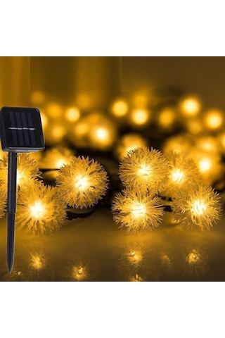 Trendpoint Solar 50 Ledli 7 Metre Günışığı Güneş Enerjili Ponpon