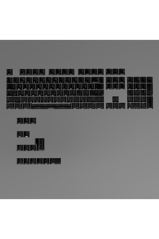 Mekanik Klavye Tuş Takımı Simli Şeffaf Rgb Keycaps