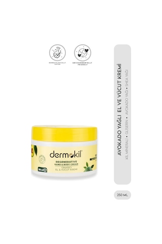 DERMOKİL Avokado Özlü El ve Vücut Kremi 250 ml