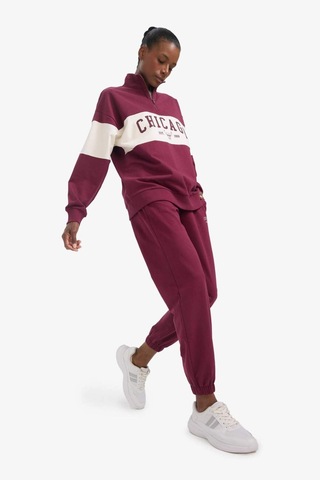 Defacto Defactofit Nba Chicago Bulls Standart Fit Cepli Jogger Paça Standart Boy Pantolon E8917ax25aubr170 Bordo