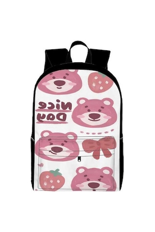 Trendooze Uygun, Siyah Siyah Sırt Sırt Seyahat Öğrenci, Kawaii Karikatür, Kapasiteli İş İnç Genç Dizüstü Çantası, Çantası Büyük Bilgisayara Bilgisayar Abd46 15.6 Mh Siyah