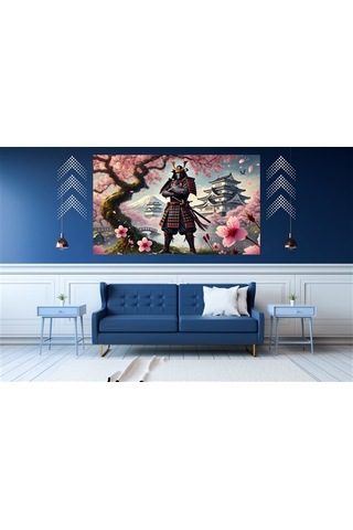 Ti-play Sıçrayış 60x90cm Modern Samuray Pvc Çerçevesiz Tablo