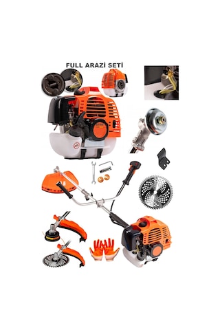 Staxx Power ST9902S 20Hpx Benzinli Yan Tip Tırpan  + 2 Çapa Aparat