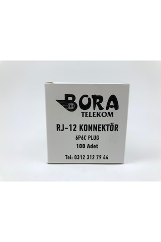 Rj-12 6P6C Soket (1 Kutu 100 Adet) ( Ürün Adınıza Faturalı )