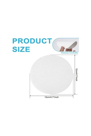 Kendin Yap Cam Füzyon El Sanatları İçin 100 Adet Mikrodalgaya Uygun Yuvarlak Kağıt