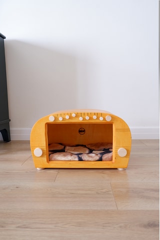 Huncar Kedi Evi Dekoratif Retro Radyo Kedi Evi