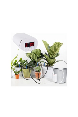 Elmpaly 8 Damlaticili Saksı Bitkileri İçin Otomatik Sulama Sistemi Zamanlayıcılı